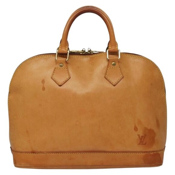 LOUIS VUITTON Nomad leather Alma Hand Bag Beige M85000 LV Auth 132230 - Picture 2 of 16